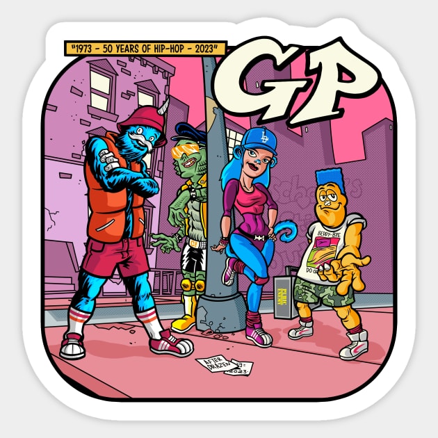 GP HIP-HOP 50th tribute Sticker by GiMETZCO!